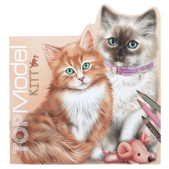 front cover of kitty colouring book 