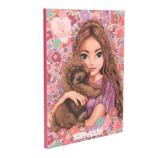 front of letter writing set floral 