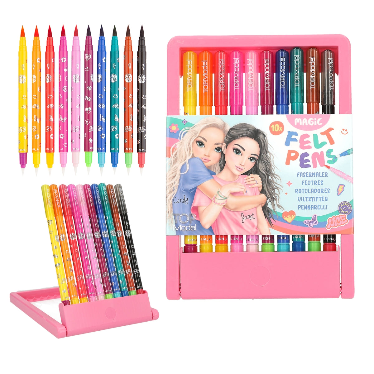 magic markers multi colours contents displayed 