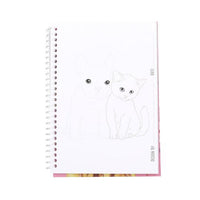 blank cat and dog page of top model pocket colouring book 