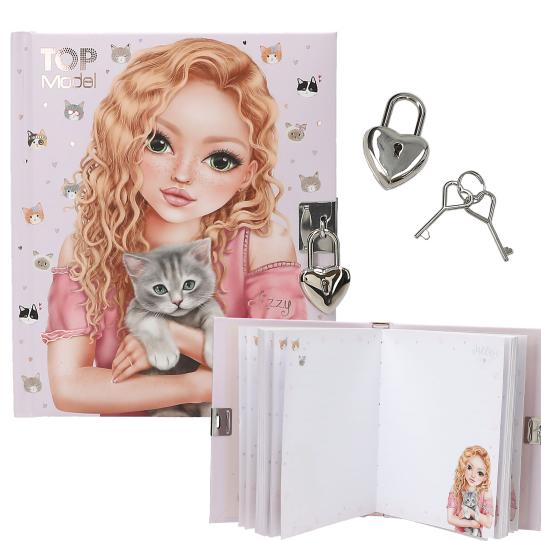 TOPModel kitty diary with padlock