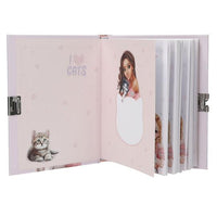 TOPModel kitty diary with padlock
