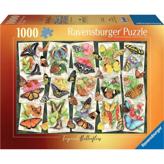 tropical butterflies puzzle box 
