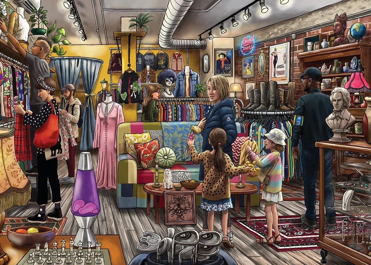 vintage treasures finished puzzle 