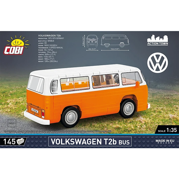 vw bus 154pc building set