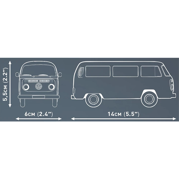 vw bus 154pc building set