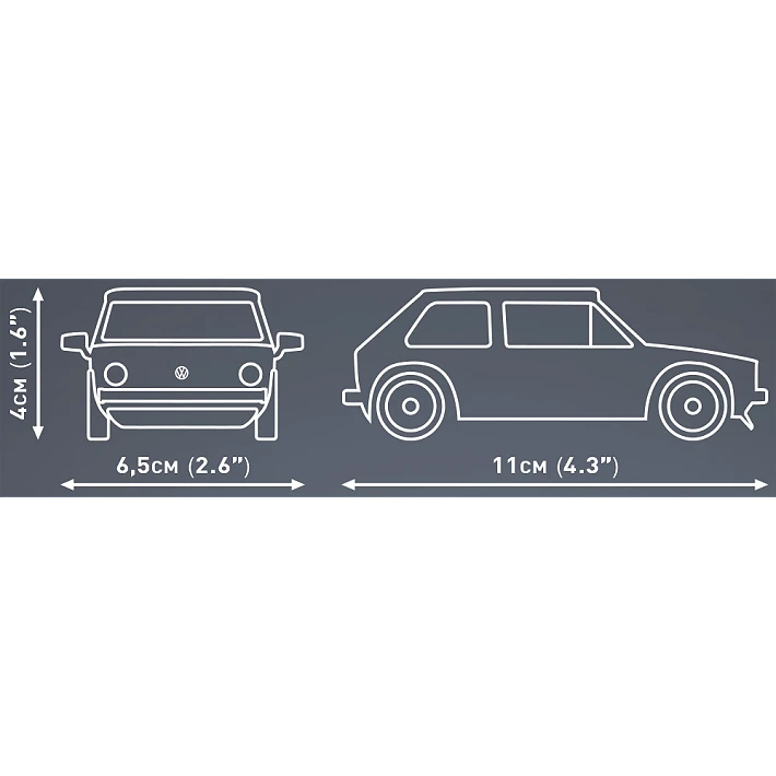 vw golf mini building set 