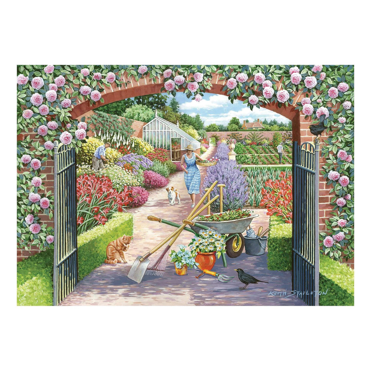 walled garden finished puzzle 