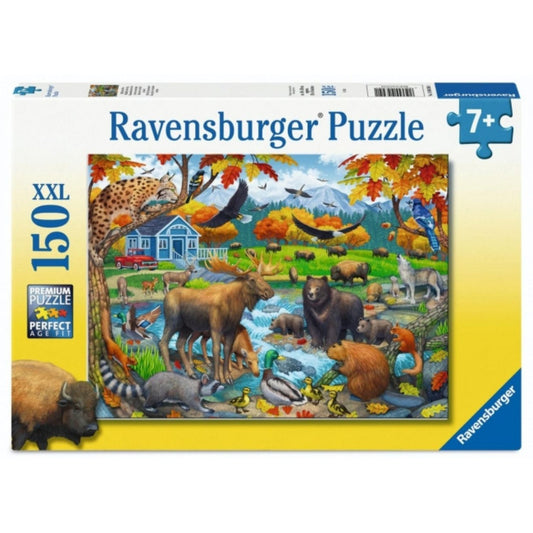 wildlife gathering puzzle box 