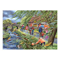 wind at the willows finished puzzle 