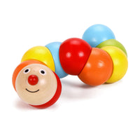 wooden caterpillar face 