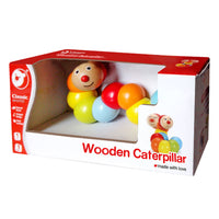 wooden caterpillar in packaging 