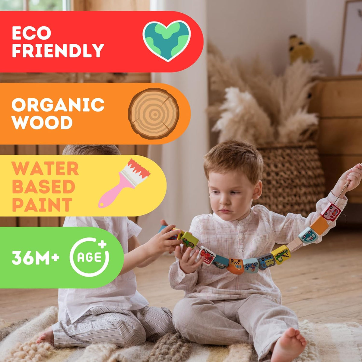 make up of lacing toy 