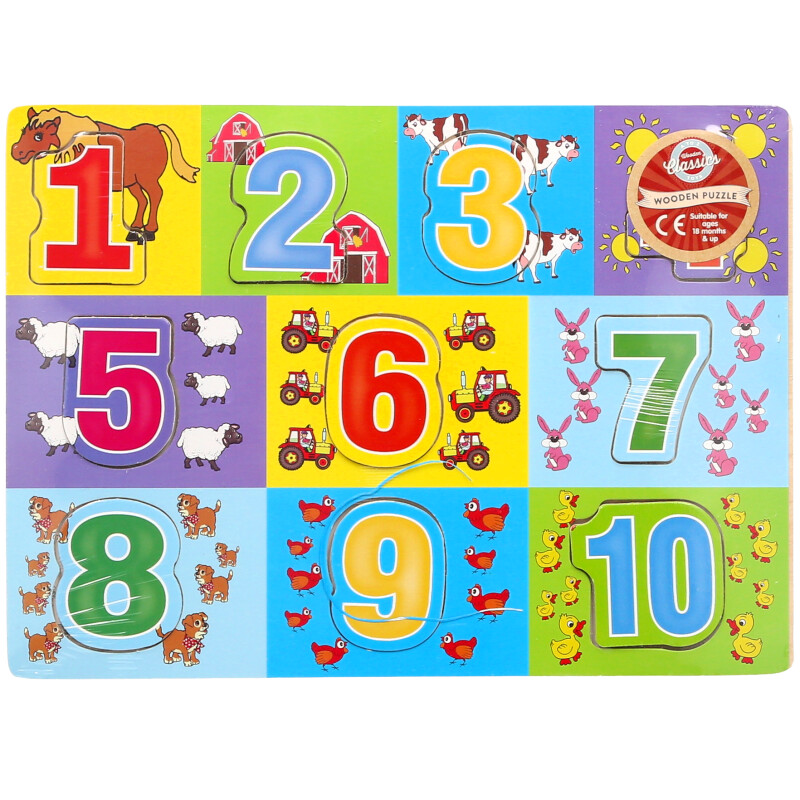 wooden numbers puzzle 