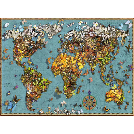 world of butterflies finished puzzle
