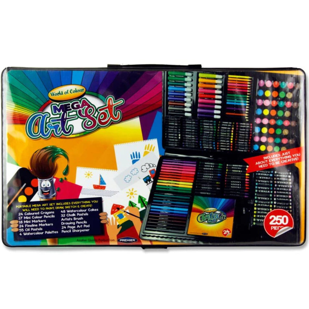 250 piece art set
