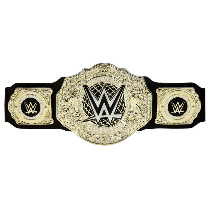 wwe gold belt displayed