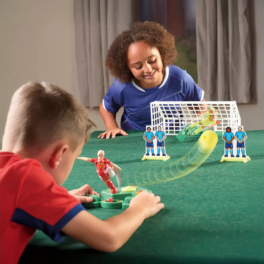 children playing with xtreme goal game 