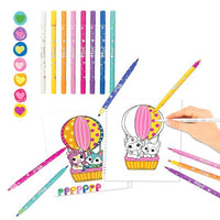 hand colouring ylvi colouring book with pen set