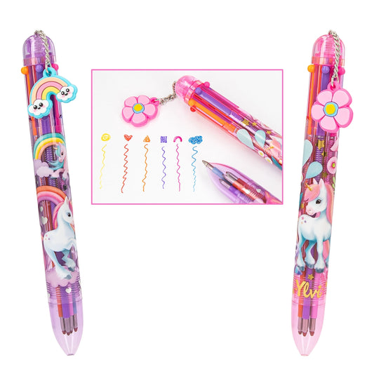 close up of gel colourful writing 