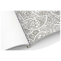 geometric page of adult colouring book 