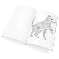 cat page of adult colouring book 