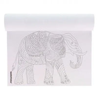 elephant colouring in page 