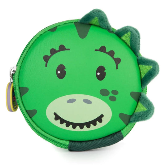 Boppi Tiny Trekker Keychain Dinosaur Pouch front view