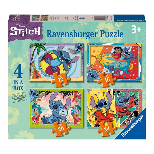 Ravensburger Disney Stitch 4 in a Box
 puzzle toys at foys
