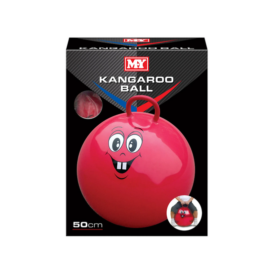 Red kangaroo ball space hopper