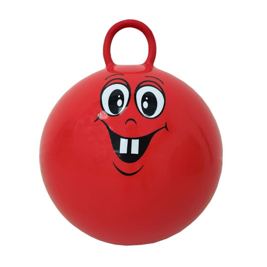 Inflatable red space hopper