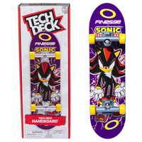 Tech Deck handboard with Sonic the Hedgehog design on a white background