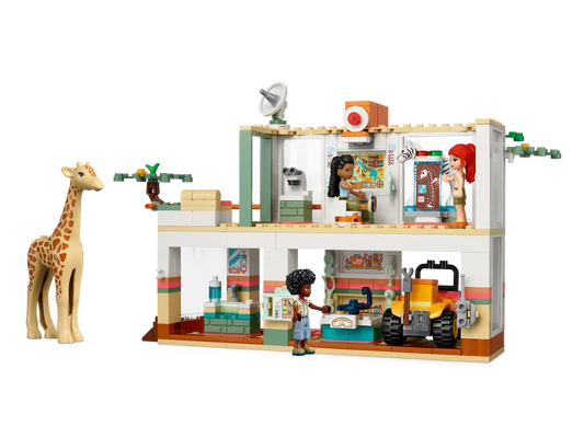 LEGO Friends 41717 Wildlife Rescue set with walkie-talkie and animal figures.