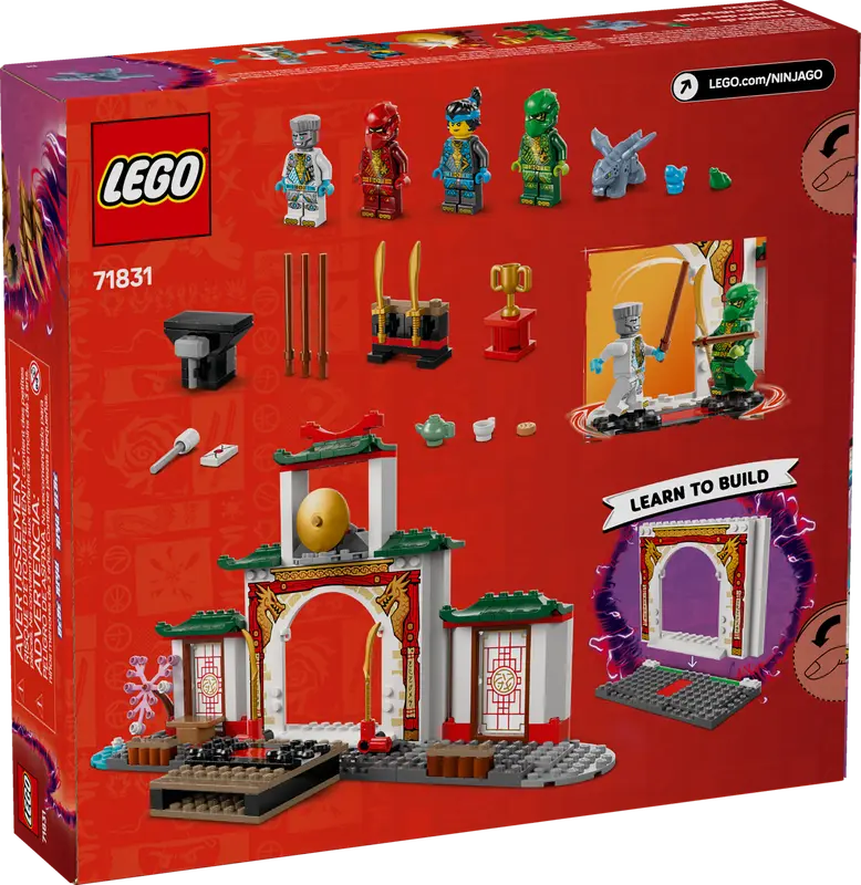 LEGO NINJAGO box packaging showing the Ninja Spinjitzu Temple set.