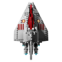 Full view of the assembled LEGO Star Wars 75404 Acclamator-Class Assault Ship™.