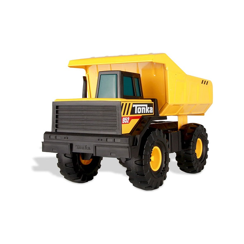 Sturdy steel Tonka Mighty Dump Truck for kids aged 3+