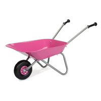 rolly Metal Wheelbarrow Pink