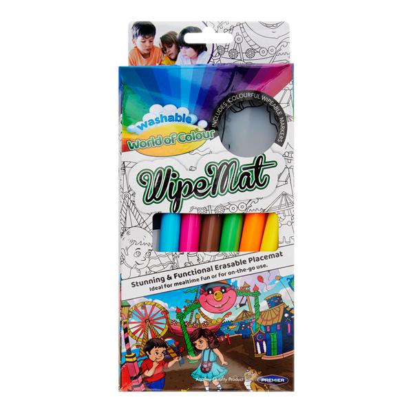 World Of Colour Wipe Mat With Markers - Park