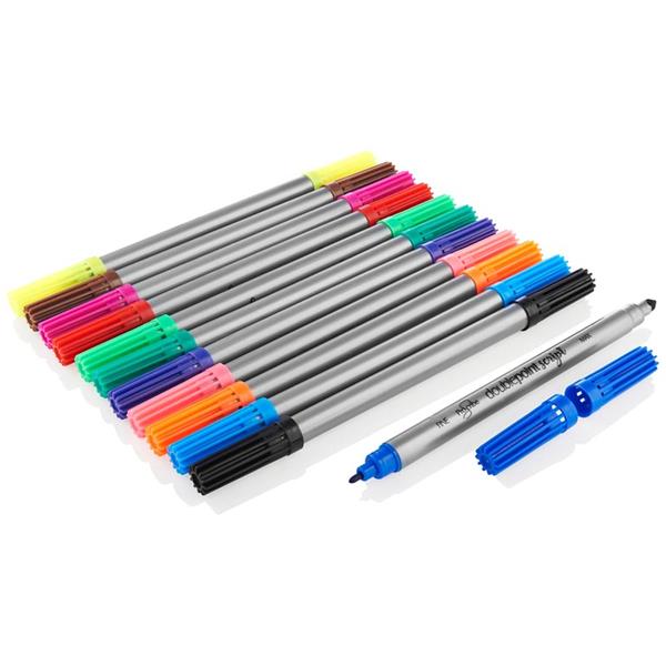 12 Double Sided Thick/thin Markers