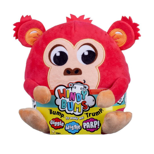 Windy Bums Cheeky Farting Monkey Soft Toy