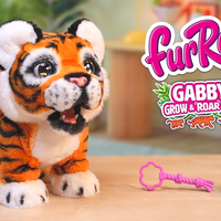 FurReal Gabby the Grow and Roar Tiger interactive plush tiger cub