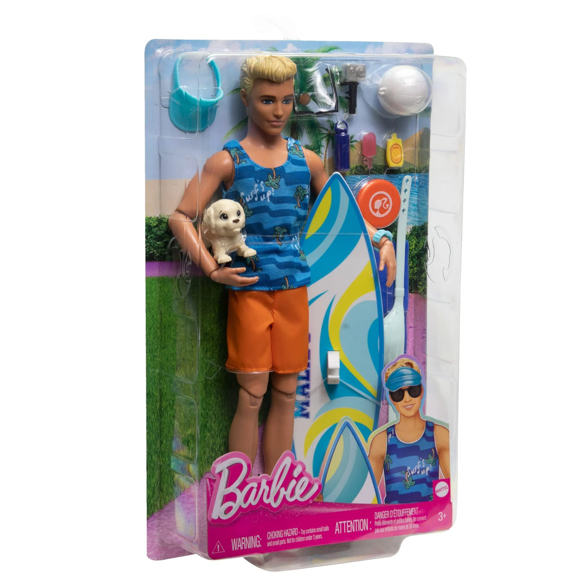 Barbie Poseable Blonde Ken Beach Doll