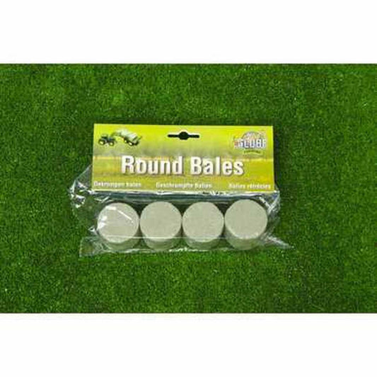 1:32 Set of 4 Round Silage Bales