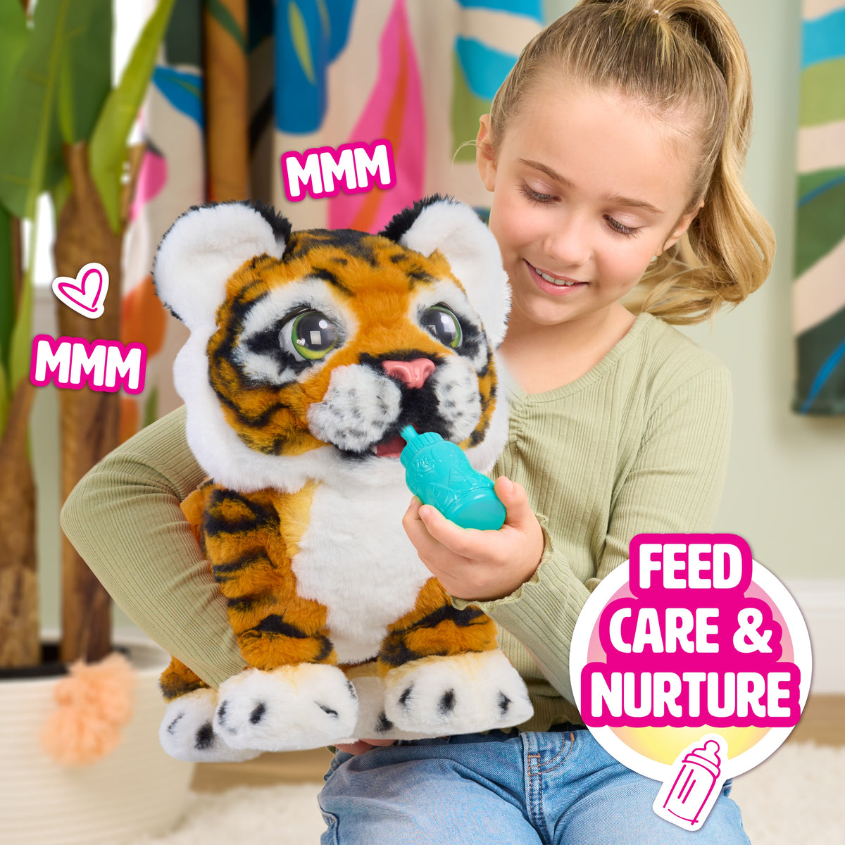 FurReal Gabby the Grow and Roar Tiger interactive plush tiger cub – view 4