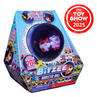 Bitzee Hamster Ball packaging with colorful design and RTE Toy Show 2025 badge.