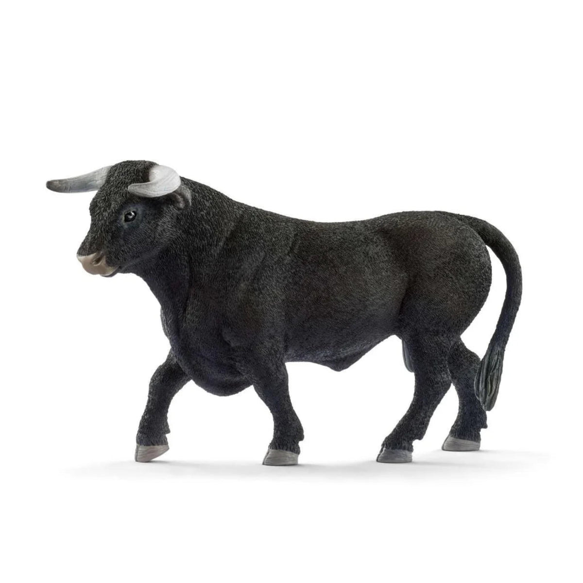 Schleich Black Bull farm animal figure standing in profile