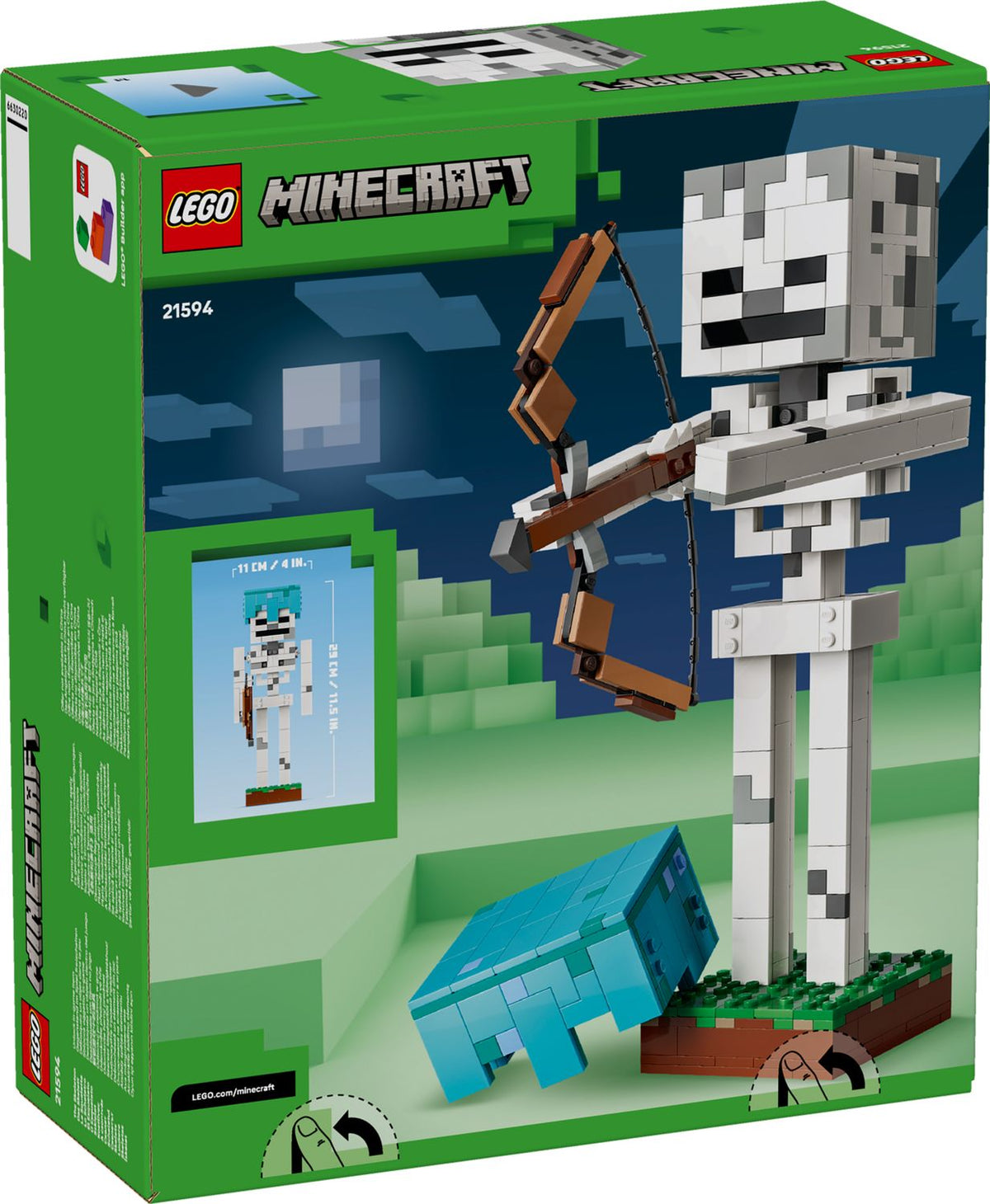 Toys at Foys - LEGO Minecraft 21594 The Skeleton - box back