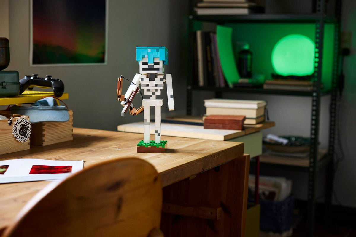 Toys at Foys - LEGO Minecraft 21594 The Skeleton - display setting 1