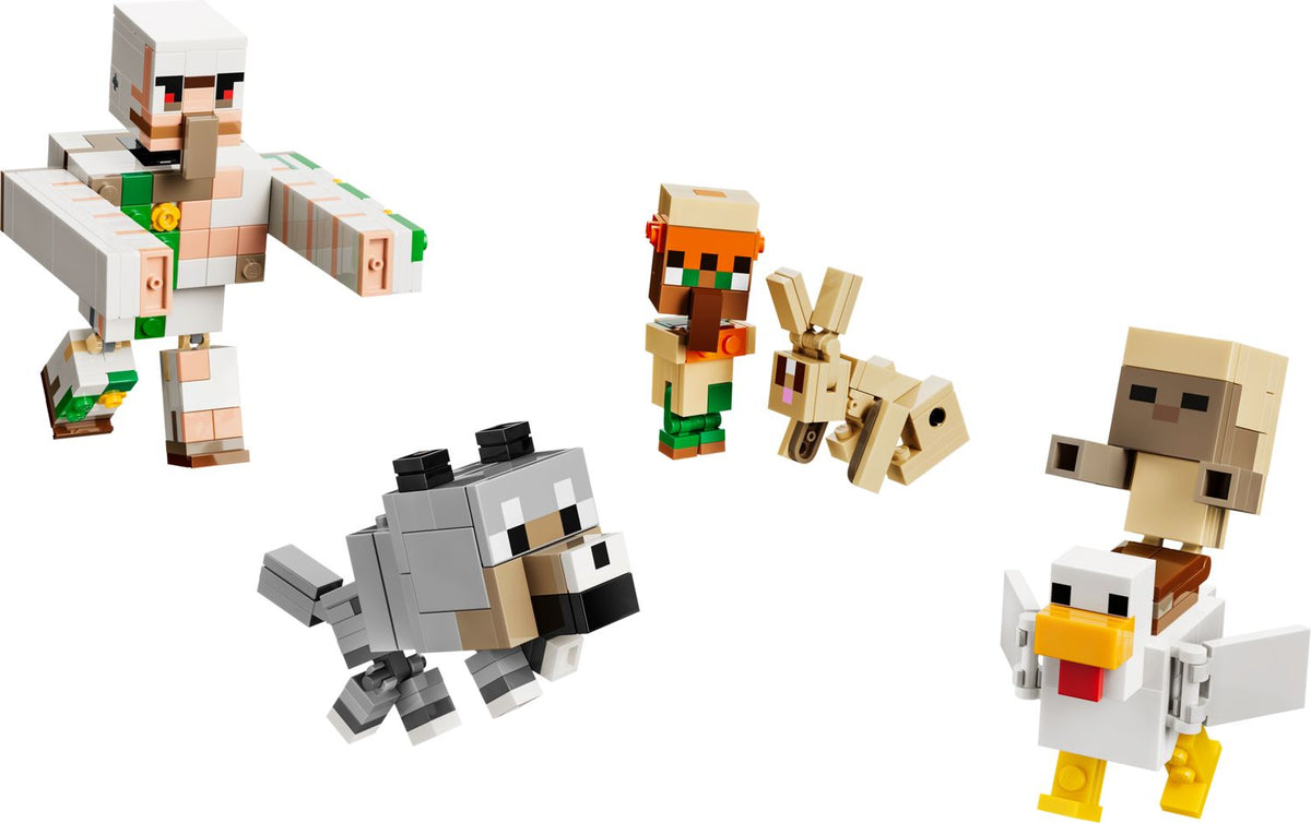 Toys at Foys - LEGO Minecraft 21592 Chicken Jockey Desert Attack - built model