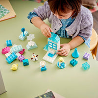 Toys at Foys - LEGO DUPLO 10462 Frozen Creative Box with Elsa and Olaf - building the set